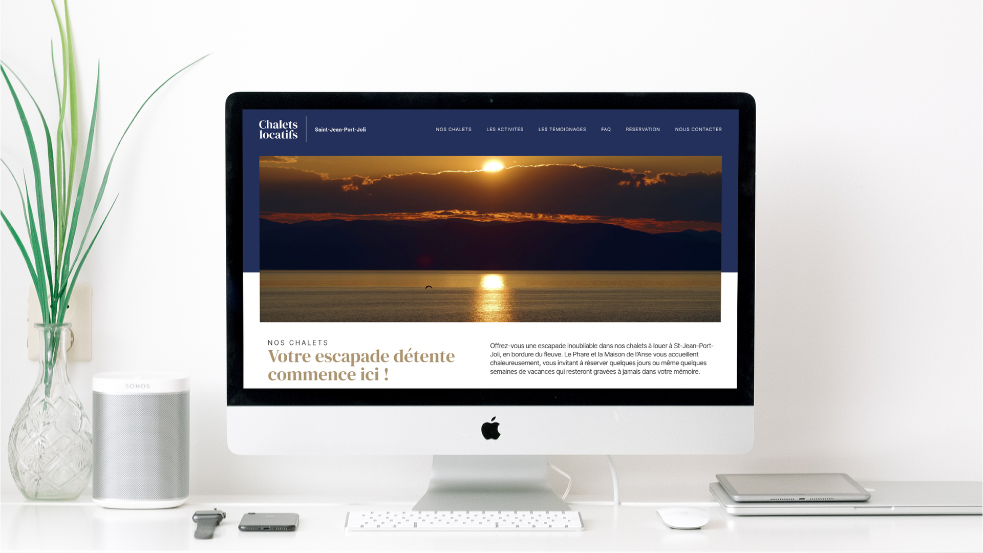 Site Web Chalets Port Joli
